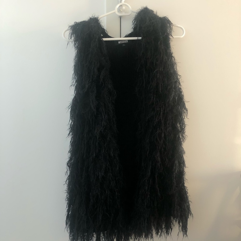 Missguided Shaggy Fur Vest